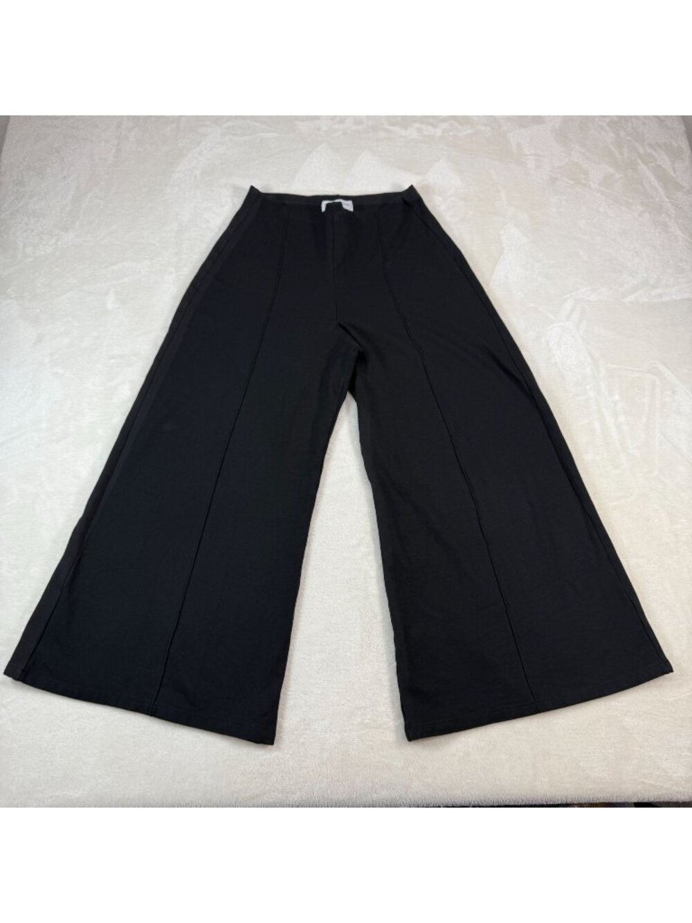 Ripley Rader Black Pointe Knit Wide Leg Pants Crop Wide Leg Womens 2 High Waist